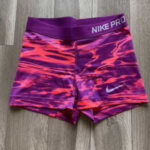 Nike Pro 3" Shorts Purple/Pink Tie-dye